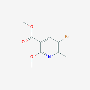 molecular formula C9H10BrNO3 B2916143 5-溴-2-甲氧基-6-甲基烟酸甲酯 CAS No. 1235741-62-4