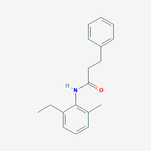 molecular formula C18H21NO B291615 N-(2-ethyl-6-methylphenyl)-3-phenylpropanamide 