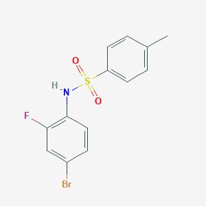 molecular formula C13H11BrFNO2S B291617 N-(4-bromo-2-fluorophenyl)-4-methylbenzenesulfonamide 