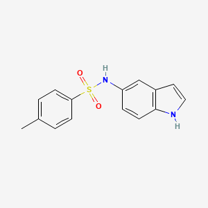 molecular formula C15H14N2O2S B2916184 N-(1H-indol-5-yl)-4-methylbenzenesulfonamide CAS No. 883055-01-4