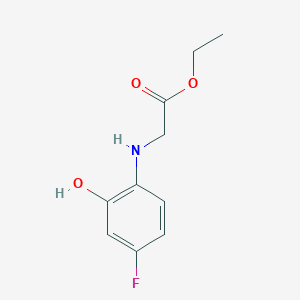 molecular formula C10H12FNO3 B2916206 Ethyl N-(4-fluoro-2-hydroxyphenyl)glycinate CAS No. 2270905-44-5