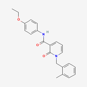 molecular formula C22H22N2O3 B2916207 N-(4-ethoxyphenyl)-1-(2-methylbenzyl)-2-oxo-1,2-dihydropyridine-3-carboxamide CAS No. 946302-33-6