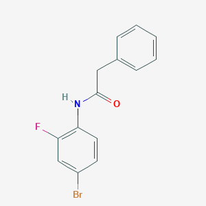 molecular formula C14H11BrFNO B291621 N-(4-bromo-2-fluorophenyl)-2-phenylacetamide 