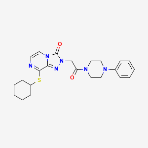 molecular formula C23H28N6O2S B2916218 N-propyl-5-[4-(pyrrolidin-1-ylsulfonyl)phenyl]-1,3,4-oxadiazole-2-carboxamide CAS No. 1251707-19-3