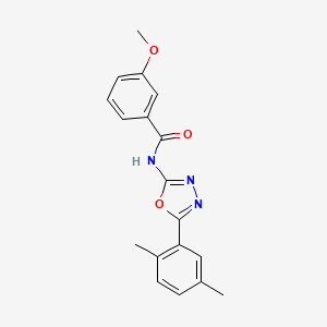 N-(5-(2,5-dimethylphenyl)-1,3,4-oxadiazol-2-yl)-3-methoxybenzamide