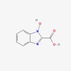 molecular formula C8H6N2O3 B2916250 1-Hydroxybenzimidazole-2-carboxylic acid CAS No. 59118-50-2