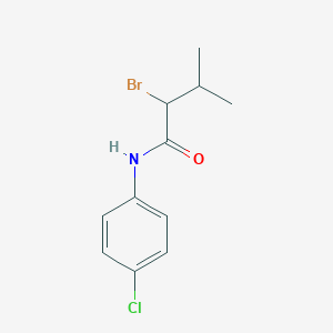 molecular formula C11H13BrClNO B2916255 2-溴-N-(4-氯苯基)-3-甲基丁酰胺 CAS No. 391220-23-8