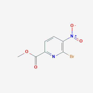 molecular formula C7H5BrN2O4 B2916273 Methyl 6-bromo-5-nitropicolinate CAS No. 1805557-84-9