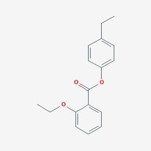 molecular formula C17H18O3 B291629 4-Ethylphenyl 2-ethoxybenzoate 