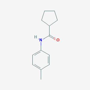 molecular formula C13H17NO B291630 N-(4-methylphenyl)cyclopentanecarboxamide 