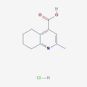 molecular formula C11H14ClNO2 B2916309 2-Methyl-5,6,7,8-tetrahydroquinoline-4-carboxylic acid hydrochloride CAS No. 2138256-24-1