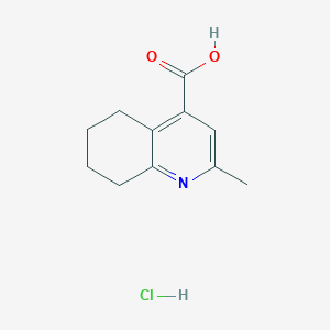 molecular formula C11H14ClNO2 B2916309 2-甲基-5,6,7,8-四氢喹啉-4-羧酸盐酸盐 CAS No. 2138256-24-1