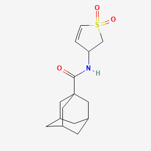 molecular formula C15H21NO3S B2916314 (3r,5r,7r)-N-(1,1-二氧化-2,3-二氢噻吩-3-基)金刚烷-1-甲酰胺 CAS No. 946359-62-2