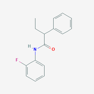 molecular formula C16H16FNO B291632 N-(2-fluorophenyl)-2-phenylbutanamide 