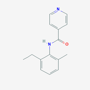 molecular formula C15H16N2O B291634 N-(2-ethyl-6-methylphenyl)pyridine-4-carboxamide 