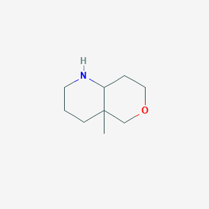 molecular formula C9H17NO B2916344 4a-Methyl-1,2,3,4,5,7,8,8a-octahydropyrano[4,3-b]pyridine CAS No. 2253641-11-9