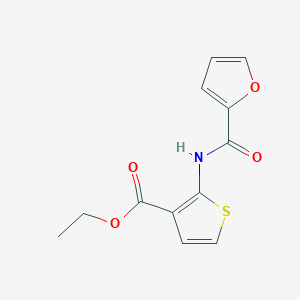 molecular formula C12H11NO4S B2916349 2-(呋喃-2-甲酰胺基)噻吩-3-甲酸乙酯 CAS No. 864940-48-7