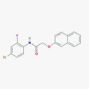N-(4-bromo-2-fluorophenyl)-2-(2-naphthyloxy)acetamide