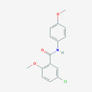 molecular formula C15H14ClNO3 B291638 5-chloro-2-methoxy-N-(4-methoxyphenyl)benzamide 