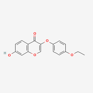 molecular formula C17H14O5 B2916389 3-(4-乙氧基苯氧基)-7-羟基-4H-色满-4-酮 CAS No. 196928-54-8