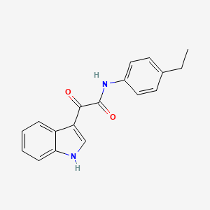 molecular formula C18H16N2O2 B2916400 N-(4-ethylphenyl)-2-(1H-indol-3-yl)-2-oxoacetamide CAS No. 852367-61-4