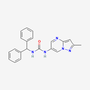 molecular formula C21H19N5O B2916415 1-Benzhydryl-3-(2-methylpyrazolo[1,5-a]pyrimidin-6-yl)urea CAS No. 1788532-52-4