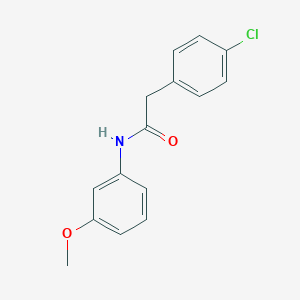molecular formula C15H14ClNO2 B291644 2-(4-chlorophenyl)-N-(3-methoxyphenyl)acetamide 