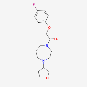 molecular formula C17H23FN2O3 B2916441 2-(4-fluorophenoxy)-1-[4-(oxolan-3-yl)-1,4-diazepan-1-yl]ethan-1-one CAS No. 2320224-37-9