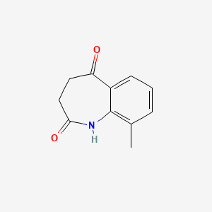 molecular formula C11H11NO2 B2916459 9-甲基-3,4-二氢-1H-苯并[b]氮杂卓-2,5-二酮 CAS No. 1799728-41-8