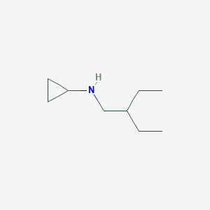 molecular formula C9H19N B2916463 N-(2-Ethylbutyl)cyclopropanamine CAS No. 926217-41-6