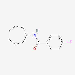 molecular formula C14H18INO B2916465 N-cycloheptyl-4-iodobenzamide CAS No. 343373-50-2