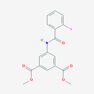 molecular formula C17H14INO5 B291649 Dimethyl 5-[(2-iodobenzoyl)amino]isophthalate 