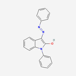 molecular formula C20H15N3O B2916508 1-phenyl-1H-indole-2,3-dione 3-(N-phenylhydrazone) CAS No. 303984-71-6