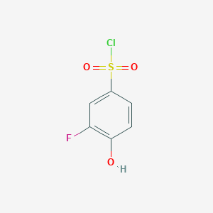 molecular formula C6H4ClFO3S B2916514 3-氟-4-羟基苯磺酰氯 CAS No. 1026456-51-8