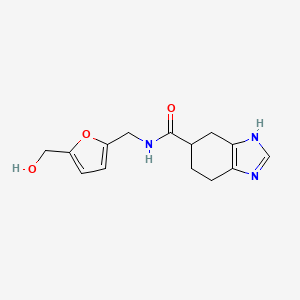 N-((5-(hydroxymethyl)furan-2-yl)methyl)-4,5,6,7-tetrahydro-1H-benzo[d]imidazole-5-carboxamide