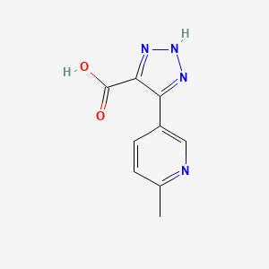 molecular formula C9H8N4O2 B2916534 5-(6-Methylpyridin-3-yl)-2H-triazole-4-carboxylic acid CAS No. 2091986-18-2