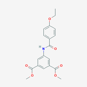 molecular formula C19H19NO6 B291656 Dimethyl 5-((4-ethoxybenzoyl)amino)isophthalate 