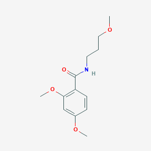 molecular formula C13H19NO4 B291657 2,4-dimethoxy-N-(3-methoxypropyl)benzamide 