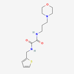 molecular formula C14H21N3O3S B2916574 N1-(3-吗啉基丙基)-N2-(噻吩-2-基甲基)草酰胺 CAS No. 941962-78-3