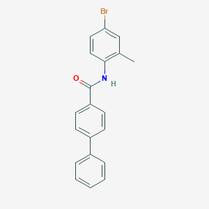 molecular formula C20H16BrNO B291659 N-(4-bromo-2-methylphenyl)[1,1'-biphenyl]-4-carboxamide 