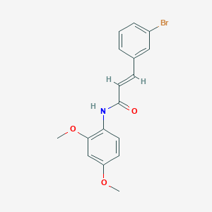 molecular formula C17H16BrNO3 B2916600 3-(3-溴苯基)-N-(2,4-二甲氧基苯基)丙烯酰胺 CAS No. 329779-10-4