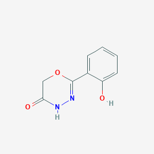molecular formula C9H8N2O3 B2916613 2-(2-hydroxyphenyl)-5,6-dihydro-4H-1,3,4-oxadiazin-5-one CAS No. 28669-14-9