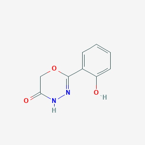 molecular formula C9H8N2O3 B2916613 2-(2-羟基苯基)-5,6-二氢-4H-1,3,4-恶二嗪-5-酮 CAS No. 28669-14-9