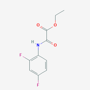 molecular formula C10H9F2NO3 B2916631 2-(2,4-二氟苯胺基)-2-氧代乙酸乙酯 CAS No. 333441-80-8