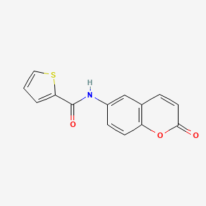 molecular formula C14H9NO3S B2916632 N-(2-氧代-2H-色烯-6-基)噻吩-2-甲酰胺 CAS No. 708997-32-4