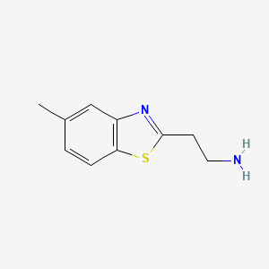 molecular formula C10H12N2S B2916638 2-(5-Methyl-1,3-benzothiazol-2-yl)ethan-1-amine CAS No. 1096273-74-3