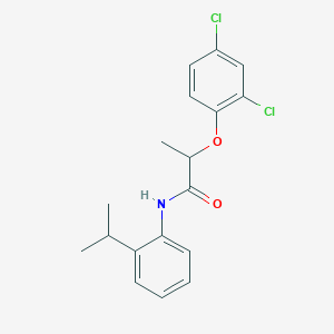 molecular formula C18H19Cl2NO2 B291664 2-(2,4-dichlorophenoxy)-N-(2-isopropylphenyl)propanamide 