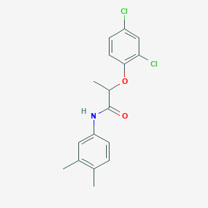 molecular formula C17H17Cl2NO2 B291665 2-(2,4-dichlorophenoxy)-N-(3,4-dimethylphenyl)propanamide 