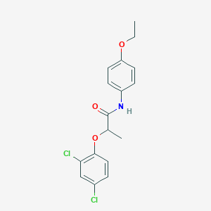 molecular formula C17H17Cl2NO3 B291667 2-(2,4-dichlorophenoxy)-N-(4-ethoxyphenyl)propanamide 