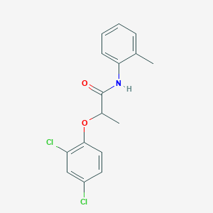 molecular formula C16H15Cl2NO2 B291668 2-(2,4-dichlorophenoxy)-N-(2-methylphenyl)propanamide 